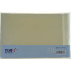 Craft UK Limited C5 Size Self Seal Poly Bags- Pack of 50 - Lilly Grace Crafts