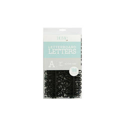 Diecuts Inc. Letter Board - Letter Pack 1 inch Black - 188pcs - Lilly Grace Crafts