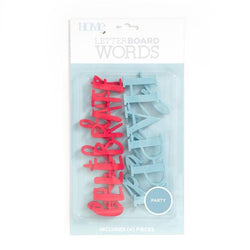 Diecuts Inc. Letter Board - Word Pack Celebration- 4pcs - Lilly Grace Crafts