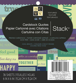 Diecuts Inc. 6X6 Quote Cool Stack - Lilly Grace Crafts