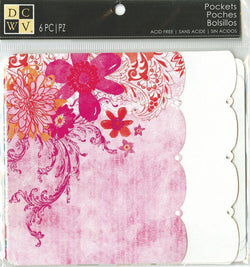 Diecuts Inc. 6X6.5 Assorted Pockets - 6 Pcs - Lilly Grace Crafts