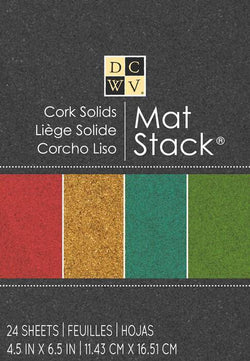 Diecuts Inc. Cork Solids Mat Stack 24 sheets - Lilly Grace Crafts