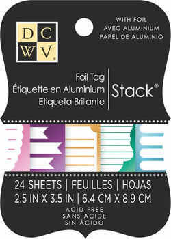 Diecuts Inc. 2X3 Foil Cardstock Tag Stack - Lilly Grace Crafts