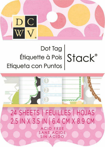 Diecuts Inc. 2X3 Dot Tag Stack - Lilly Grace Crafts