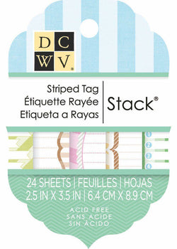 Diecuts Inc. 2X3 Stripes Tag Stack - Lilly Grace Crafts