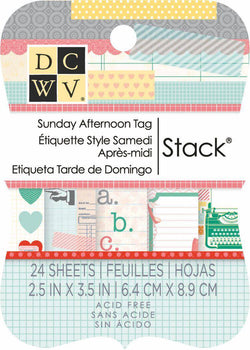 Diecuts Inc. 2X3 Sunday Afternoon Tag Stack - Lilly Grace Crafts