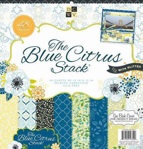 Diecuts Inc. Blue Citrus HangingStack 12X12 - Lilly Grace Crafts