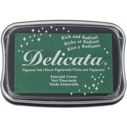 Tsukineko Emerald Green - Delicata Ink Pad Large - Lilly Grace Crafts