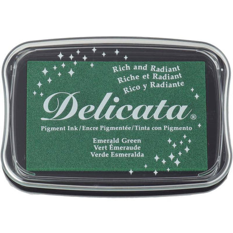 Tsukineko Emerald Green - Delicata Ink Pad Large - Lilly Grace Crafts