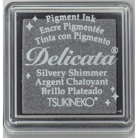 Tsukineko Delicata Silvery Shimmer Small Ink Pad - Lilly Grace Crafts