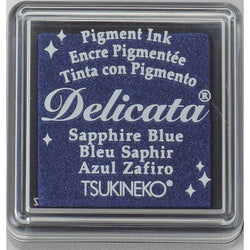 Tsukineko Sapphire Blue - Delicata Ink Pad Small - Lilly Grace Crafts
