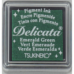 Tsukineko Emerald Green - Delicata Ink Pad Small - Lilly Grace Crafts
