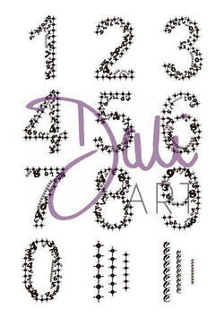 Daliart DaliART Clear Stamp Mehndi Numbers within Numbers - Lilly Grace Crafts