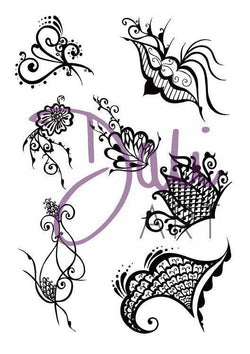 Daliart DaliART Clear Stamp Paisley Henna Patterns - Lilly Grace Crafts