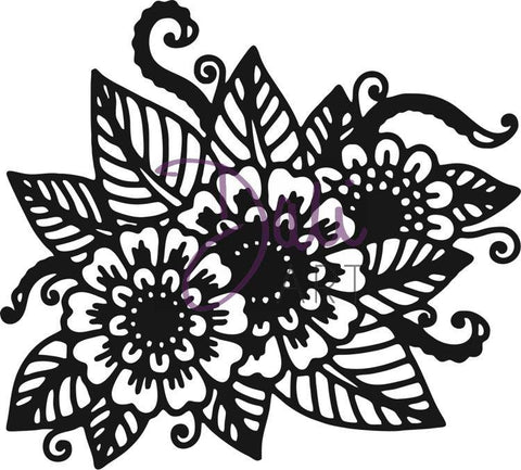 Daliart DaliART Clear Stamp Henna Floral - Lilly Grace Crafts