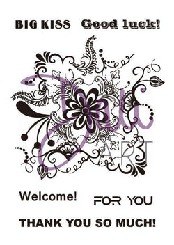 Daliart DaliART Clear Stamp Mehndi Floral - Lilly Grace Crafts