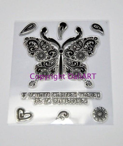 Daliart DaliART Clear Stamp Indian Butterfly - Lilly Grace Crafts