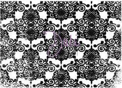 Daliart DaliART Henna Pattern Background Rubber Cling Stamp - Lilly Grace Crafts