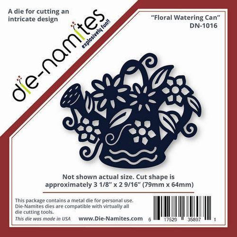 Die-Namites Die-Namites - Floral Water Can - Lilly Grace Crafts