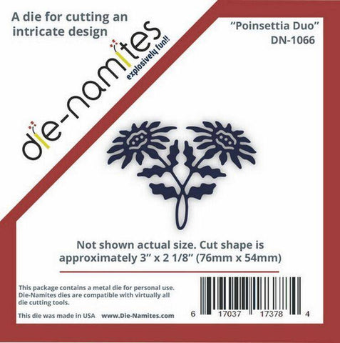 Die-Namites Die-Namites - Poinsettia Duo - Lilly Grace Crafts