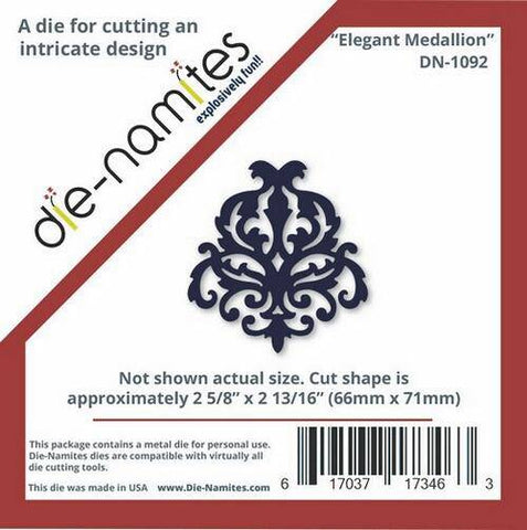 Die-Namites Die-Namites  Elegant Medallion - Lilly Grace Crafts