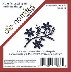 Die-Namites Die-Namites  Poinsettia Branch - Lilly Grace Crafts