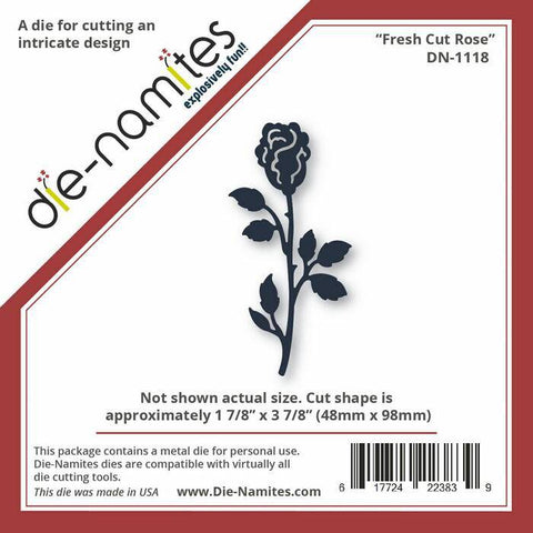 Die-Namites Die-Namites Fresh Cut Rose - Lilly Grace Crafts