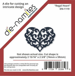 Die-Namites Die-Namites Regal Heart - Lilly Grace Crafts