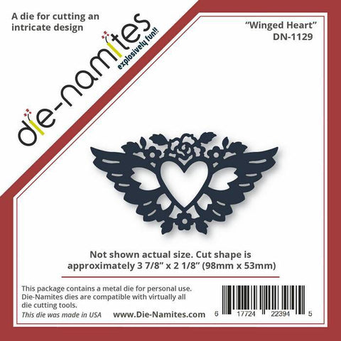 Die-Namites Die-Namites Winged Heart - Lilly Grace Crafts