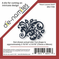 Die-Namites Heart Leaves Swirl - Lilly Grace Crafts