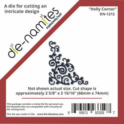 Die-Namites Holly Corner - Lilly Grace Crafts