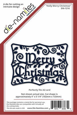 Die-Namites Holly Merry Christmas - Lilly Grace Crafts