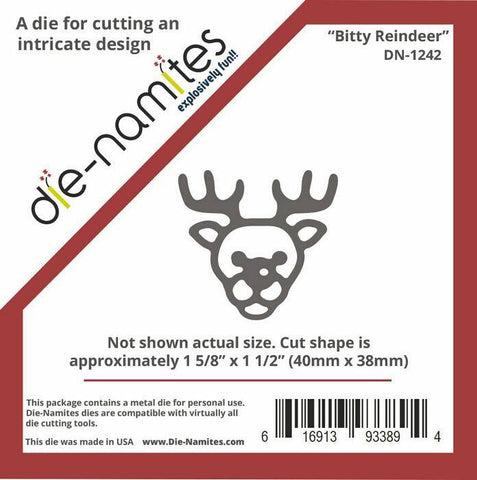 Die-Namites Bitty Reindeer - Lilly Grace Crafts
