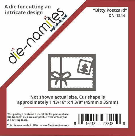 Die-Namites Bitty Postcard - Lilly Grace Crafts