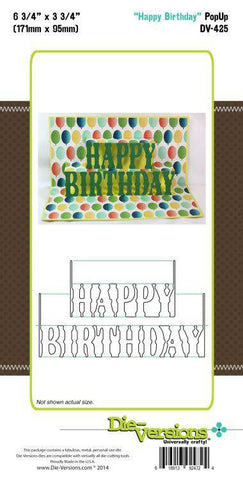 Die-Versions Happy Birthday PopUp - Lilly Grace Crafts