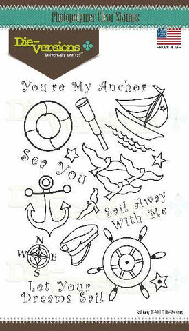 Die-Versions Sail Away Clear Stamps - Lilly Grace Crafts