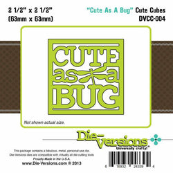 Die-Versions Cute Cubes - Cute As A Bug - Lilly Grace Crafts