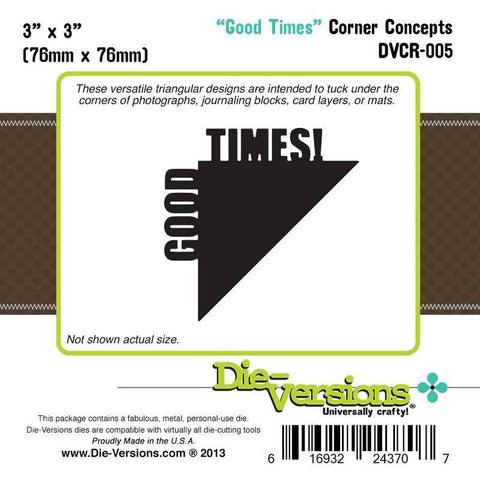 Die-Versions Corner Concepts - Good Times - Lilly Grace Crafts