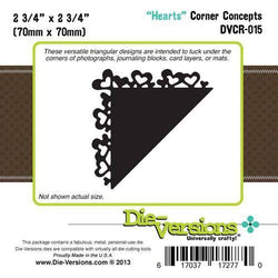 Die-Versions Corner Concepts - Hearts - Lilly Grace Crafts