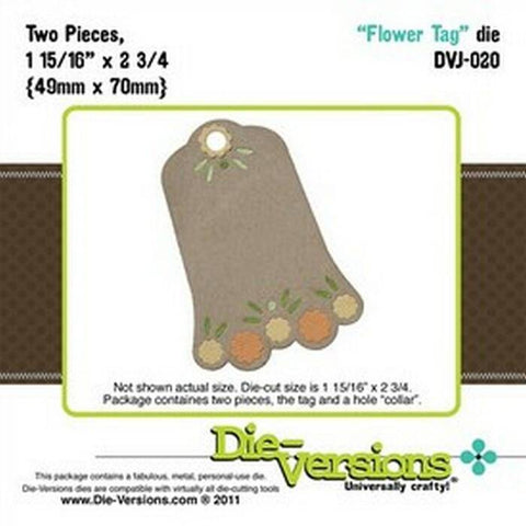 Die-Versions Shapes - Flower Tag - Lilly Grace Crafts