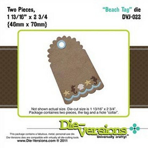 Die-Versions Shapes - Ocean Tag - Lilly Grace Crafts