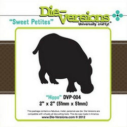 Die-Versions Sweet Petites - Hippo - Lilly Grace Crafts