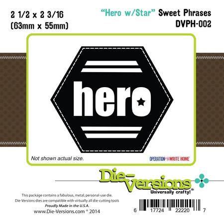 Die-Versions Sweet Phrases - Hero - Lilly Grace Crafts