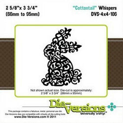 Die-Versions Whispers - Cottontail - Lilly Grace Crafts