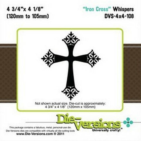 Die-Versions Whispers - Iron Cross - Lilly Grace Crafts