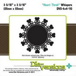 Die-Versions Whispers - Heart Throb - Lilly Grace Crafts