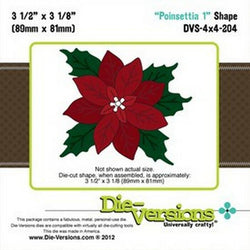 Die-Versions Shapes - Poinsettia 1 - Lilly Grace Crafts