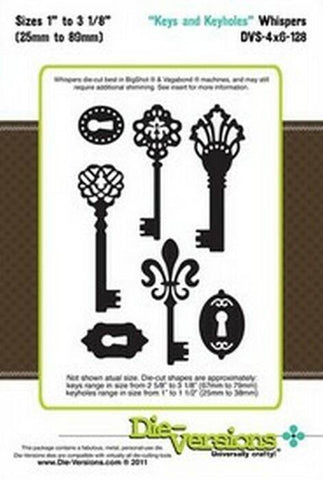 Die-Versions Whispers - Keys and Keyholes - Lilly Grace Crafts