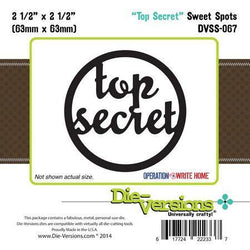 Die-Versions Sweet Spots - Top Secret - Lilly Grace Crafts