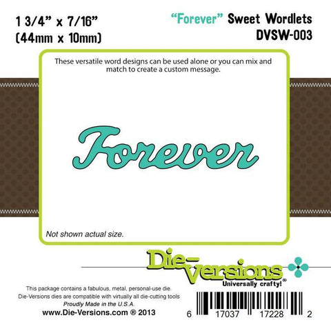 Die-Versions Sweet Wordlets - Forever - Lilly Grace Crafts